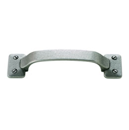 pewter effect strap handle