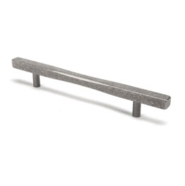 raw pewter t bar handle